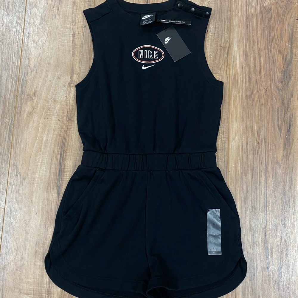 Nike black womens romper NWT